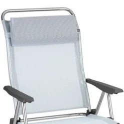 Lafuma Alu Cham XL Folding, Adjustable 5-Position Reclining Outdoor Mesh Sling Chair For Camping, Beach, Backyard, And Patio, Ciel -Intex Tents Shop GUEST cd53fe61 f9f6 4ff6 b827 6a041057f35f