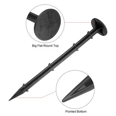 Unique Bargains Garden Stake Plastic Landscape Spike For Holding Fabric Lawn Edging Tarps 4 Unique Bargains Garden Stake Plastic Landscape Spike For Holding Fabric Lawn Edging Tarps - Image 2