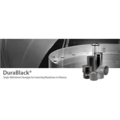 DuraVent DuraBlack 24 Inch Long X 8 Inch Diameter Single Wall Wood Burning Stainless Steel Stove Pipe Connector To Vent Smoke And Exhaust -Intex Tents Shop GUEST da0796b6 f67f 44ad b1a2 60663ec25f9b