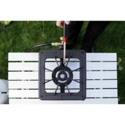 Stansport Single Burner Cast Iron Stove With Regulator Hose -Intex Tents Shop GUEST e0933de3 f170 4a6a 850a 39c5e69447de