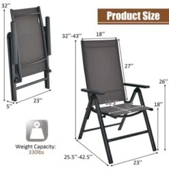Tangkula 2 Pack Folding Dining Chairs Adjustable Reclining Back Chairs Suitable For Outdoor & Indoor Gray 9 Tangkula 2 Pack Folding Dining Chairs Adjustable Reclining Back Chairs Suitable For Outdoor & Indoor Gray -Intex Tents Shop GUEST e0c5040e 43af 4b25 b971 2e41be9d8c8f