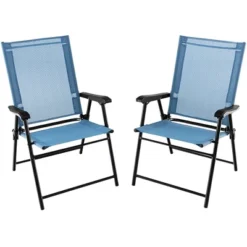 Tangkula Set Of 2 Patio Folding Chairs Outdoor Portable Pack Lawn Chairs W/ Armrests -Intex Tents Shop GUEST e26733b7 e95e 4203 b8cb 6833090c0a75