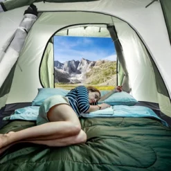 Costway 4-6 Person Camping Tent Waterproof Family Large Double-Layer Tents W/Front Porch