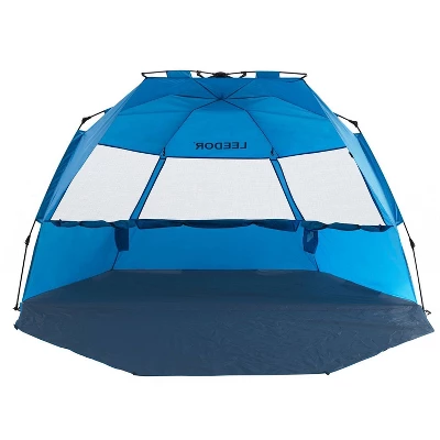 Leedor Outdoor Automatic Pop Up Sun Shade Canopy 4 People Beach Shelter Tent Light Teal Blue 9 Leedor Outdoor Automatic Pop Up Sun Shade Canopy 4 People Beach Shelter Tent Light Teal Blue - Image 7