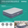 Bestway Tritech 20 Inch Thick Durable Comfortable Air Mattress With Ultra-Fresh Antimicrobial Coating & Built-in AC Pump For 4 Minute Inflation, Queen -Intex Tents Shop GUEST e86e7cb3 05f7 4de6 bf16 f180f5e3c7f1