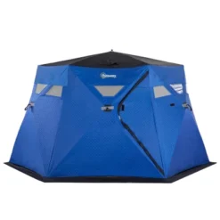 Outsunny 4 Person Insulated Ice Fishing Shelter 360-Degree View, Pop-Up Portable Ice Fishing Tent With Carry Bag, Two Doors And Anchors, Dark Blue 9 Outsunny 4 Person Insulated Ice Fishing Shelter 360-Degree View, Pop-Up Portable Ice Fishing Tent With Carry Bag, Two Doors And Anchors, Dark Blue -Intex Tents Shop GUEST edb23c65 68bc 4791 bc3b 9154c56f3f33