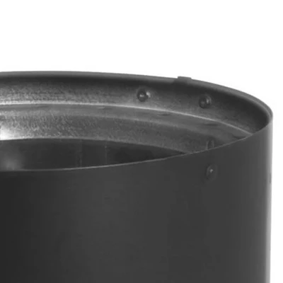 DuraVent DVL 6DVL-AD 6'' Stainless Steel Double Wall Air Insulated Section Wood Burning Stovetop Connecting Adapter, Without Damper, Black 4 DuraVent DVL 6DVL-AD 6'' Stainless Steel Double Wall Air Insulated Section Wood Burning Stovetop Connecting Adapter, Without Damper, Black - Image 2