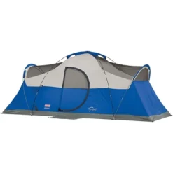 Coleman Montana Spacious 8 Person Outdoor Cabin Family Camping Tent With Hinged Door, Interior Storage Pockets, Awning, And WeatherTec Design, Blue -Intex Tents Shop GUEST f3f11c5f 28db 4440 961b 0d2bbb47e5de