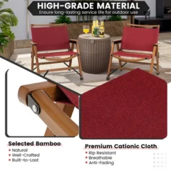 Costway 2 PCS Patio Folding Camping Beach Chair Portable Picnic Fishing Bamboo Frame 15 Costway 2 PCS Patio Folding Camping Beach Chair Portable Picnic Fishing Bamboo Frame -Intex Tents Shop GUEST f6ddd826 807a 4e4a 9ebf 970a13254c0a