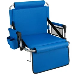 Alpcour Stadium Seat - Foldable, Padded Bleacher Chair With Backrest, Armrest, Pockets, & Cup Holder -Intex Tents Shop GUEST fd505695 c999 4878 bf22 7bd428a24047
